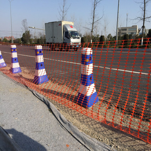 Clôture de sécurité routière orange amovible