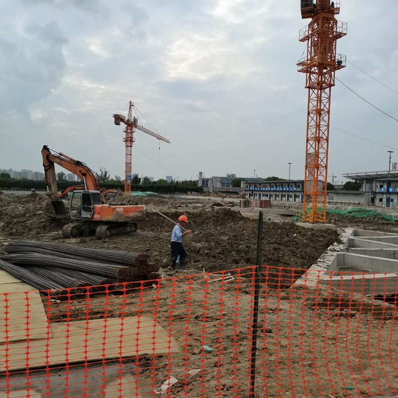 Clôture de construction de cour verte de haute résistance